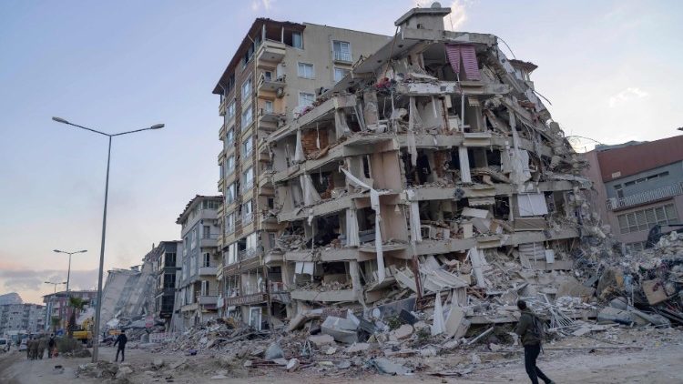 Um edifcio destrudo na 