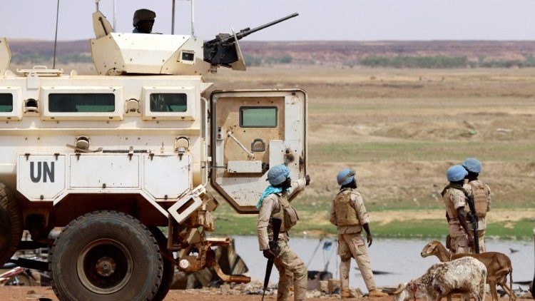 Senegalese soldiers belonging to the MINUSMA mission
