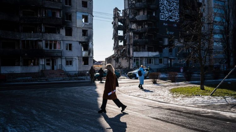 A Borodyanka, près de Kiev, le 23 février 2023.