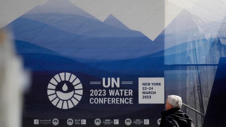 La sede dell'Onu, a New York, dove si svolge la Conferenza sull'Acqua 
