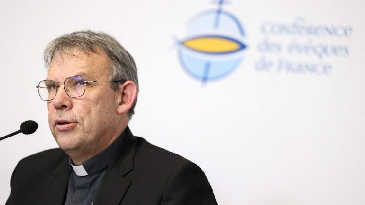 Mgr Dominique Blanchet à Lourdes le 31 mars 2023. 