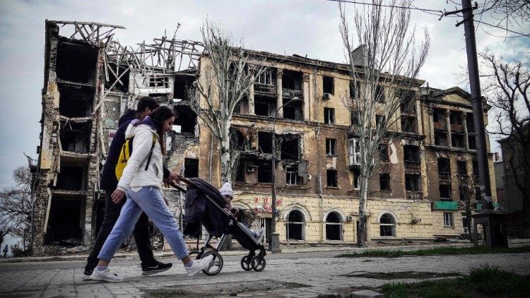Mariupol, okupowane przez Rosję tereny Ukrainy, 8 kwietnia 2023