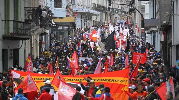 Manifestaciones en Ecuador