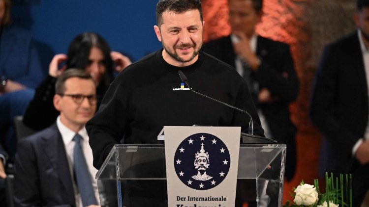 Ukrainos prezidentui įteikta Karolio Didžiojo premija
