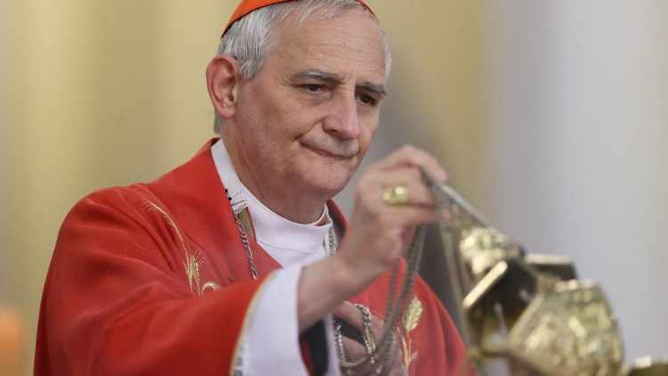 Cardinal Zuppi celebrates a liturgy in Moscow