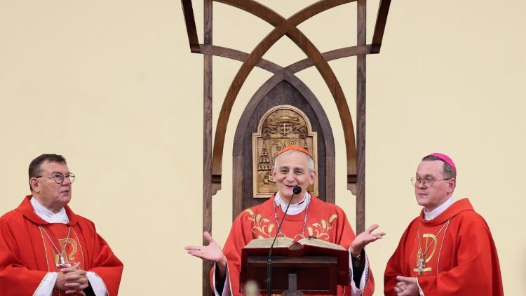 Beim Gottesdienst in Moskau