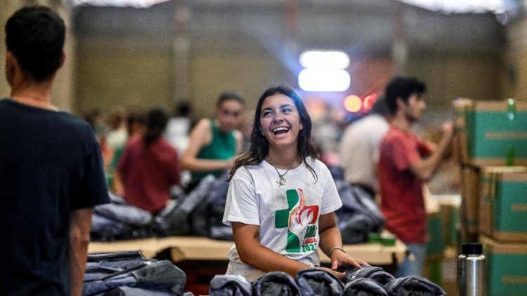 Young people preparing for World Youth Day 2023 in Lisbon, Portugal