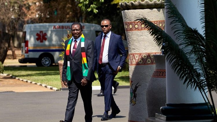 Zimbabwe President Emmerson Mnangagwa.
