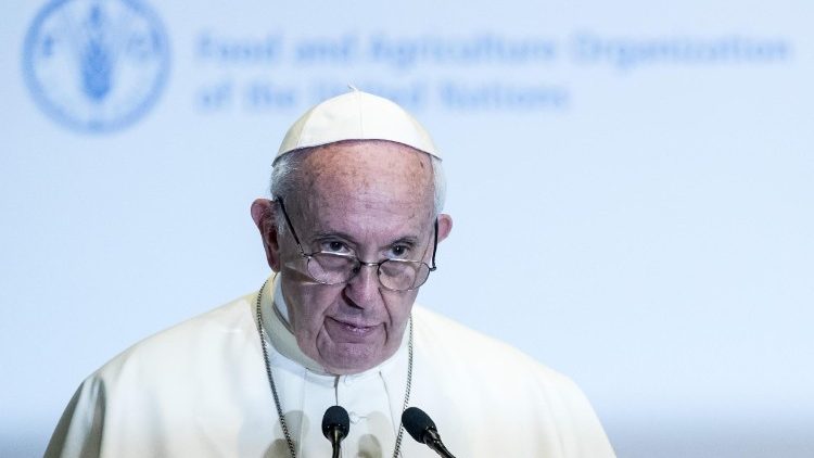 Папа Франциск в осідку ФАО 10 жовтня 2017