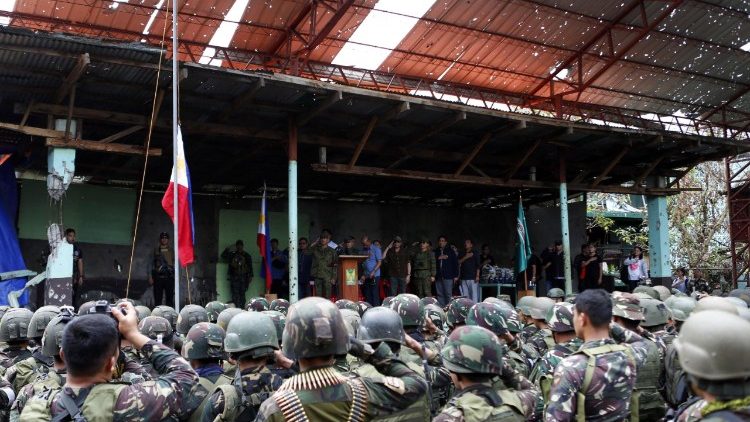 Soldati filippini a Marawi