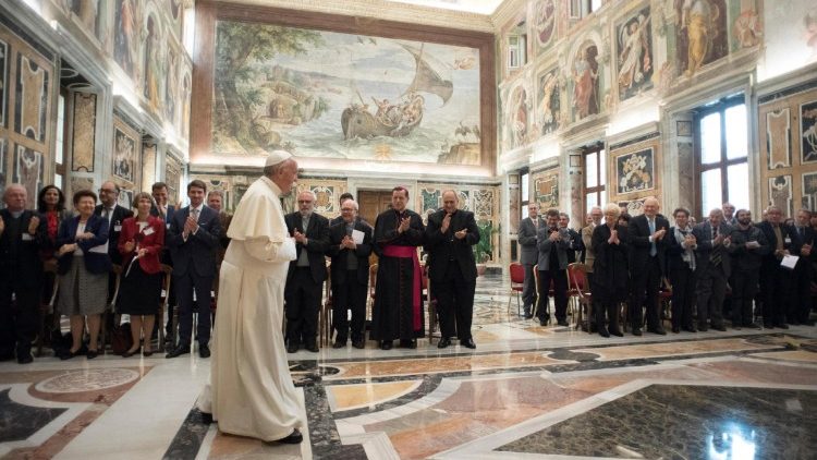 Oktober 2017: Papst Franziskus bei einer Audienz mit den Mitgliedern der Päpstlichen Akademie der Sozialwissenschaften