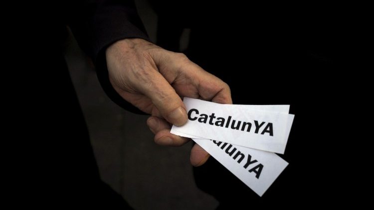 Befürworter der Unabhängigkeit Kataloniens protestieren