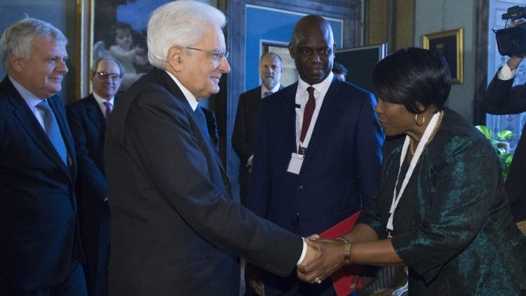 Sergio Mattarella al Summit sull'ambiente con i presidenti di Zimbabwe e Senegal