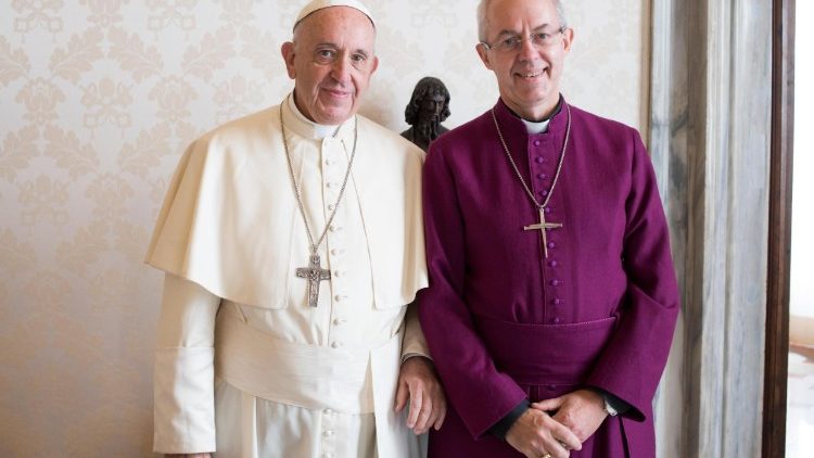 Pope Francis receives the Archbishop of Canterbury 