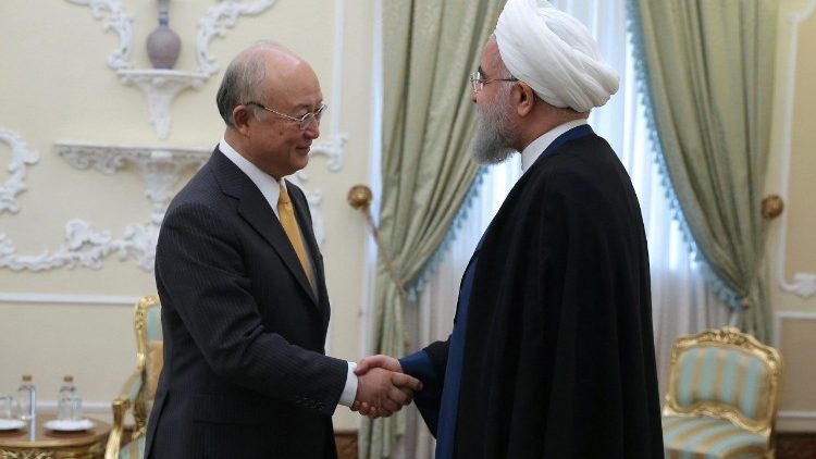 So sieht Atom-Diplomatie aus: Der Leiter der Internationalen Agentur für Atomenergie beim iranischen Präsidenten