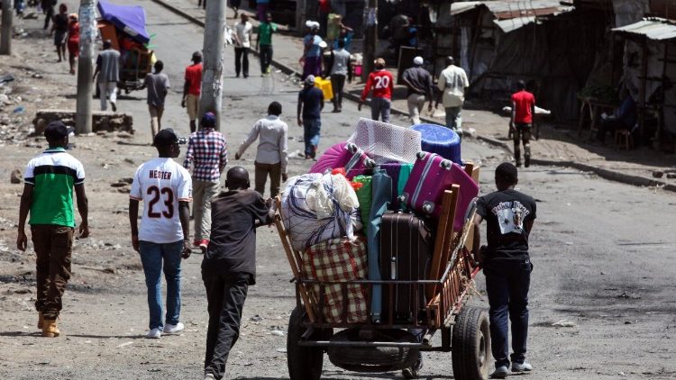 In einem Slum von Nairobi