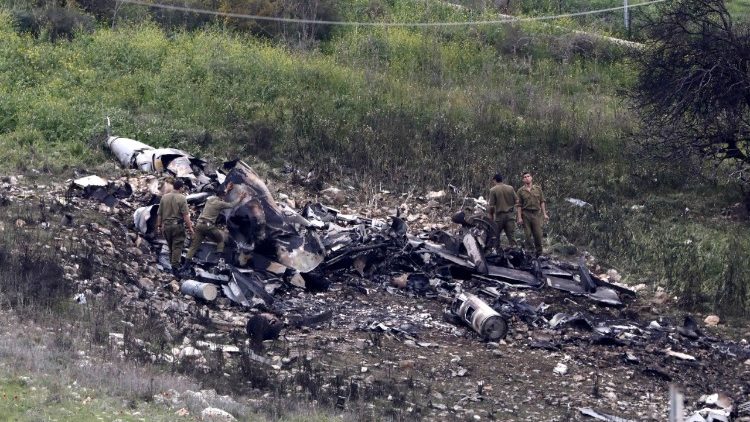 Israeli fighter plane crashed in Israeli territory