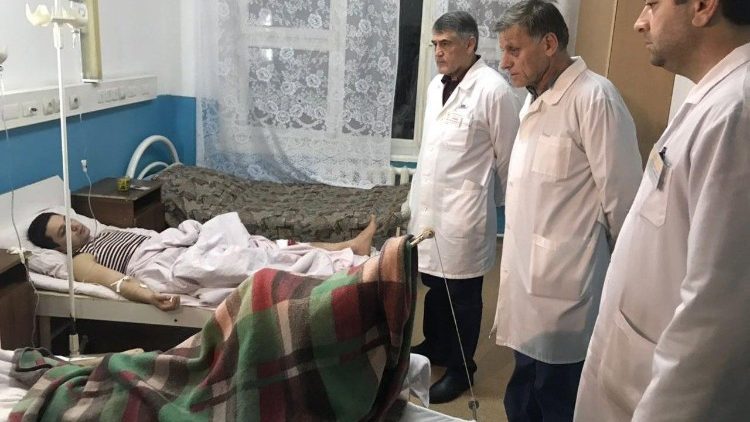 Selon les autorités, cinq personnes ont perdu la vie dans l'attentat à proximité de l'Église de Kizlar, au Daguestan, le 18 février 2018.