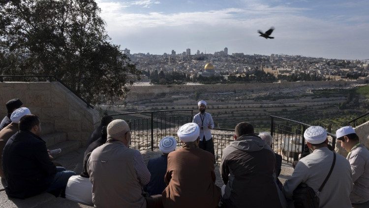 Türkische Muslime auf dem Jerusalemer Tempelberg