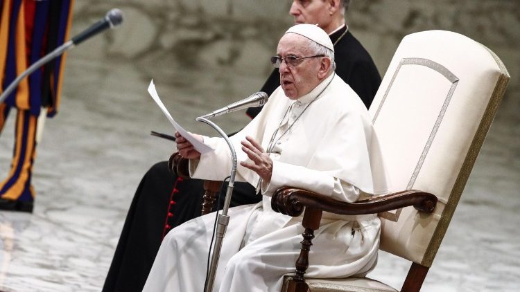 Pope Francis during his weekly General Audience