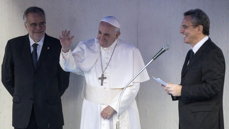 Papa Franjo s osnivačem Zajednice sv. Egidija, Andereom Riccardijom