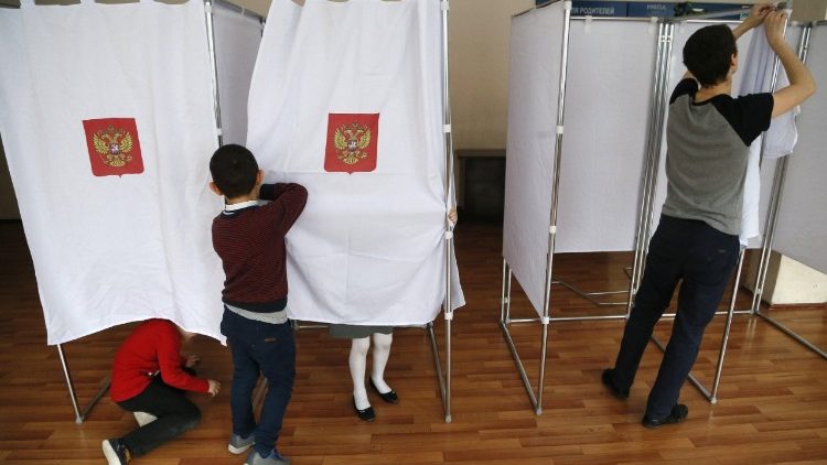Vorbereitung auf die Wahlen in Russland