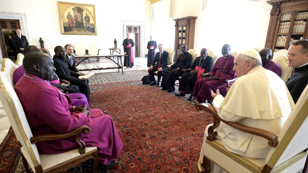 Luni, 3 septembrie 2018, papa Francisc a primit în vizită ”ad Limina” episcopii din Sudan și Sudanul de Sud.