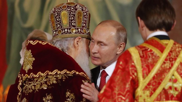 Putin beim orthodoxen Osterfest