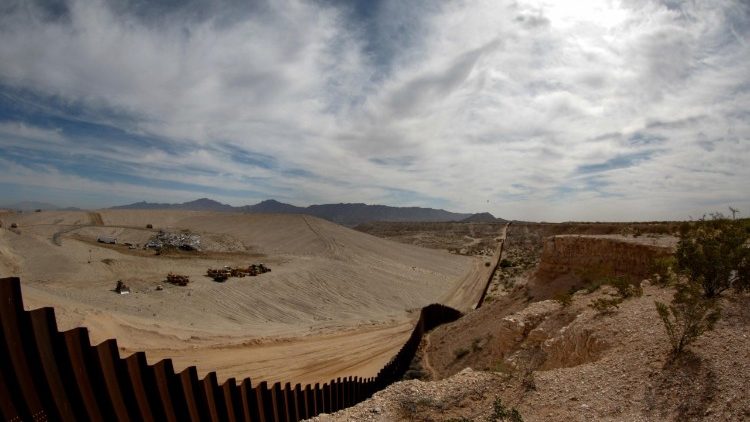 Vue sur la frontière entre les Etats-Unis et le Mexique
