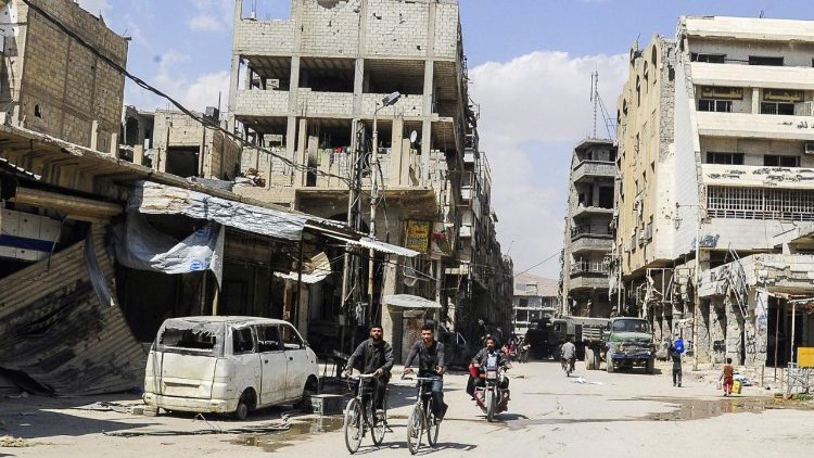 Ghouta regionen - ett av de bombarderade områdena 