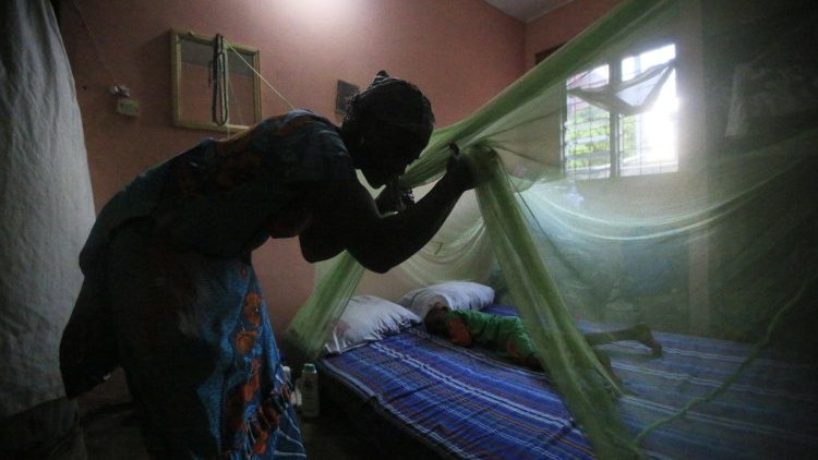 Sleeping under a mosquito net is regarded as the most effective means of preventing malaria.