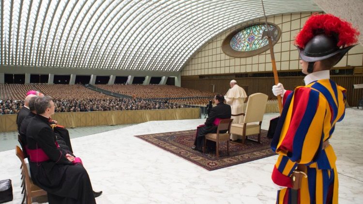A konferencia  700 tagja a Pápával 