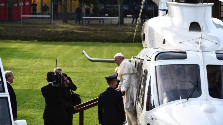 L'arrivo del Papa a Nomadelfia