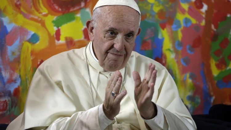 Папа падчас цырымоніі адкрыцця новых сядзіб фонда “Scholas Occurentes”