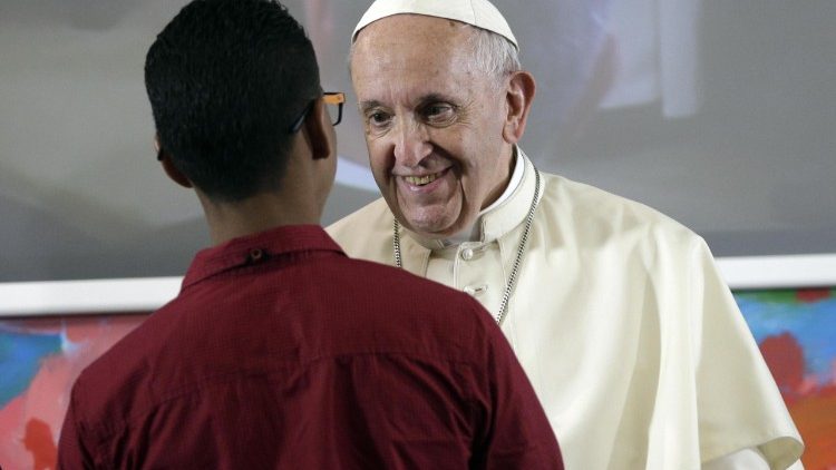 Pope Francis at the Scholas Occurrentes organization