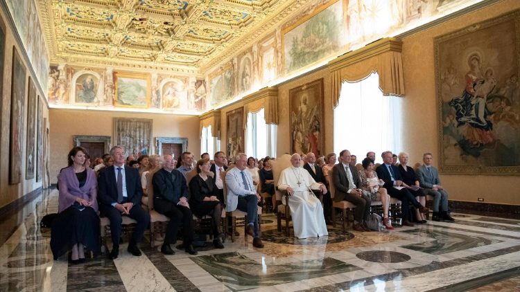  Popiežiaus susitikimas su belgų katalikų asociacijos "Logia" nariais