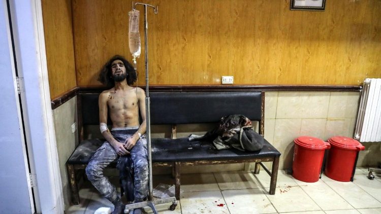 Idlib, Syrien: Szene in einem Krankenhaus