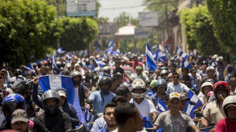 Protestos na cidade de Masaya, Nicarágua