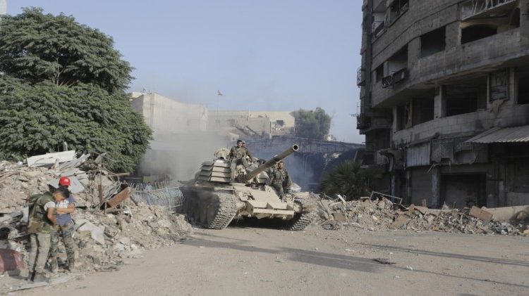 Kriegsschauplatz Syrien: Kritik an der Bundesregierung gab es, weil in dem Land deutsche Panzer zum Einsatz kamen