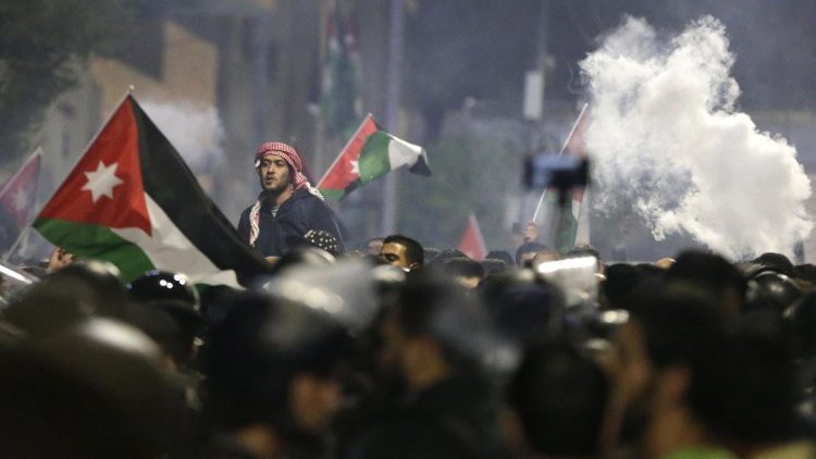 Protests against new austerity measures in Jordan