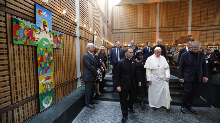 Pope Francis visits the World Council of Churches