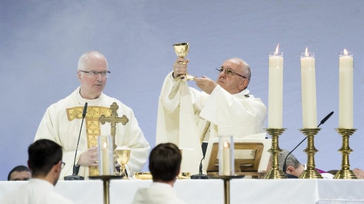 Papa Franjo slavi svetu misu u Palexpou (Ženeva, 21. lipnja 2018.)