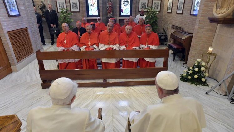 Новыя кардыналы ў гасцях у Бэнэдыкта XVI