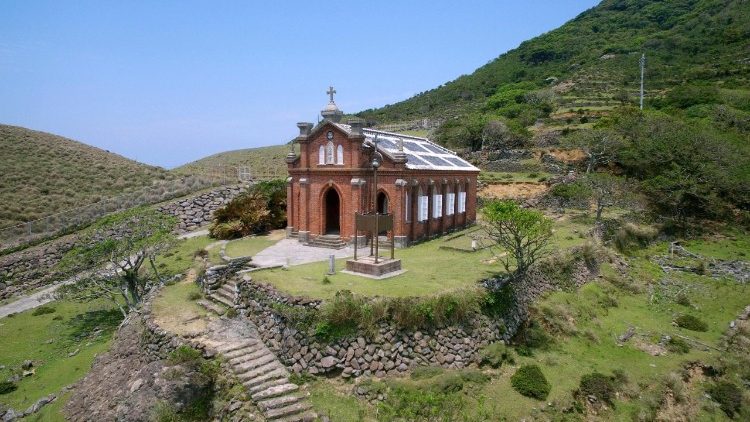 Ancient Nokubi church in Nagasaki prefecture
