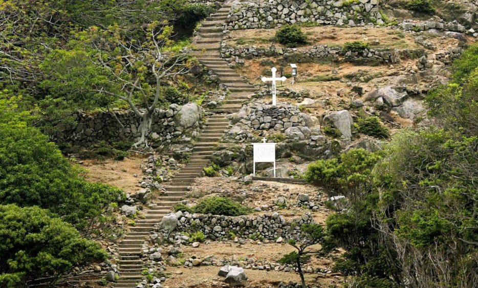 I resti del villaggio di Funamori 
