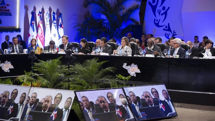 Un sommet des chefs d'État d'Amérique centrale à Saint-Domingue, capitale de la République dominicaine, le 30 juin 2018.