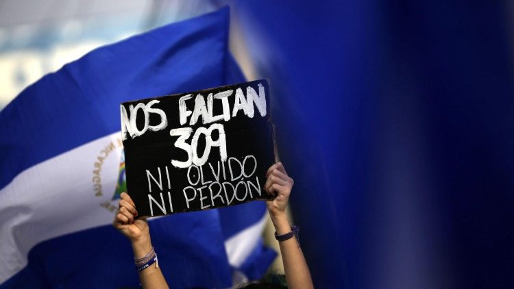 Protestos contra repressão na Nicarágua