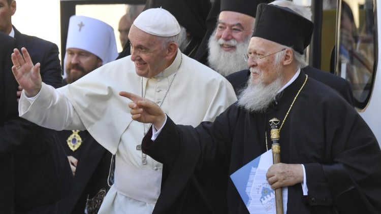 Påven med patriarker i Bari