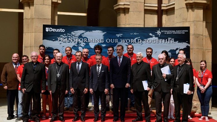 Rei Felipe VI da Espanha  na World Jesuit Universities Assembly em Bilbao