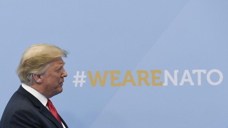 Donald Trump au sommet de l'Otan à Bruxelles le 11 juillet 2018. 